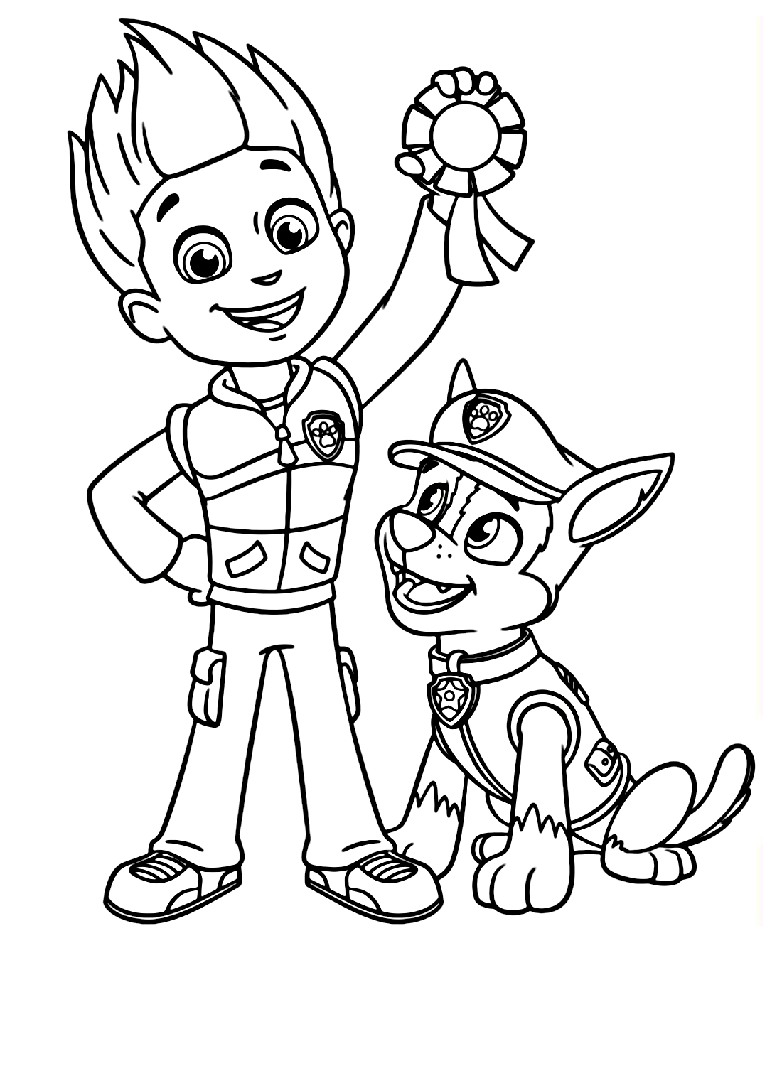 Ryder paw patrol coloring pages printable for free download