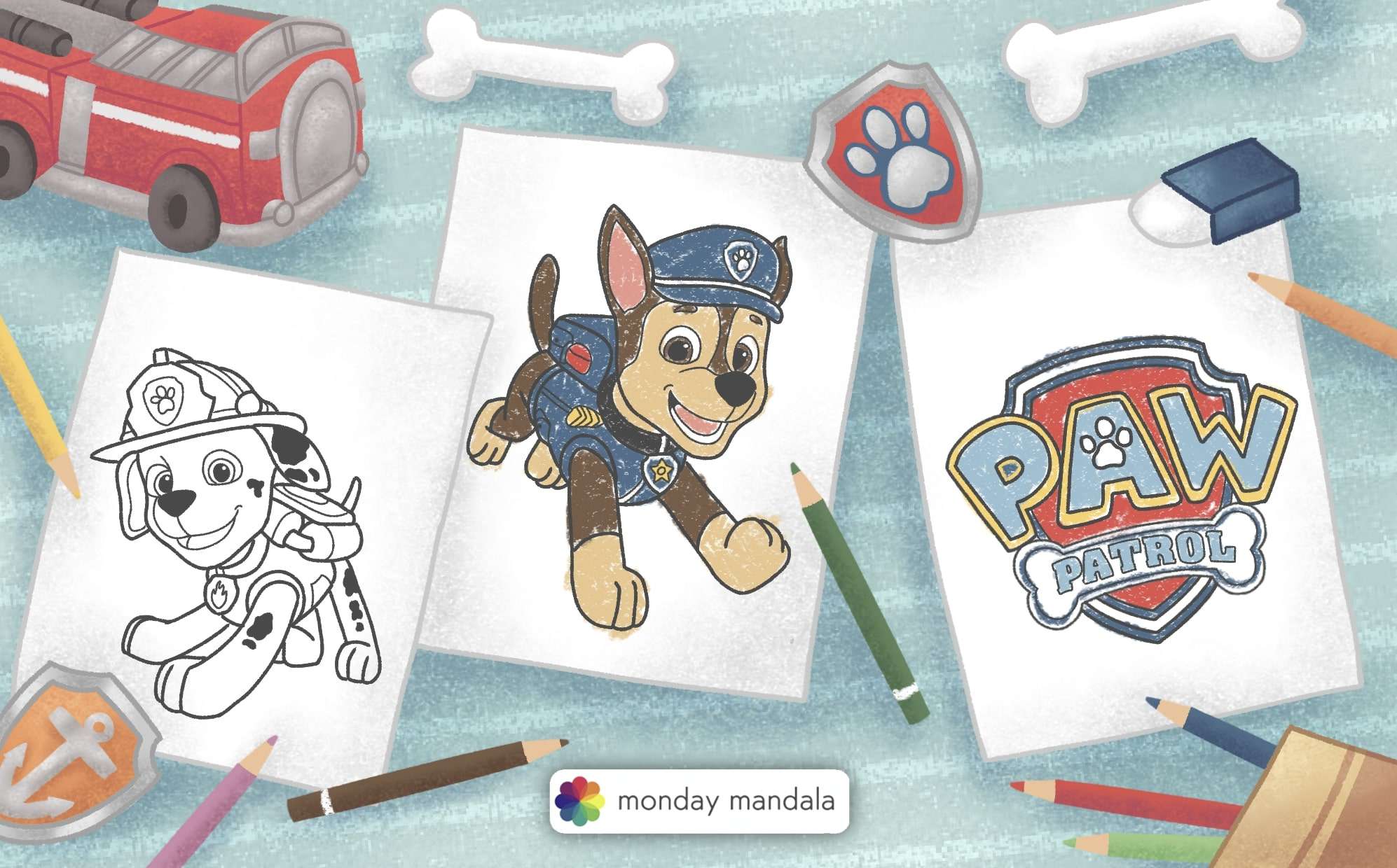 Paw patrol coloring pages free pdf printables