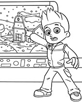 Print ryder coloring page paw patrol