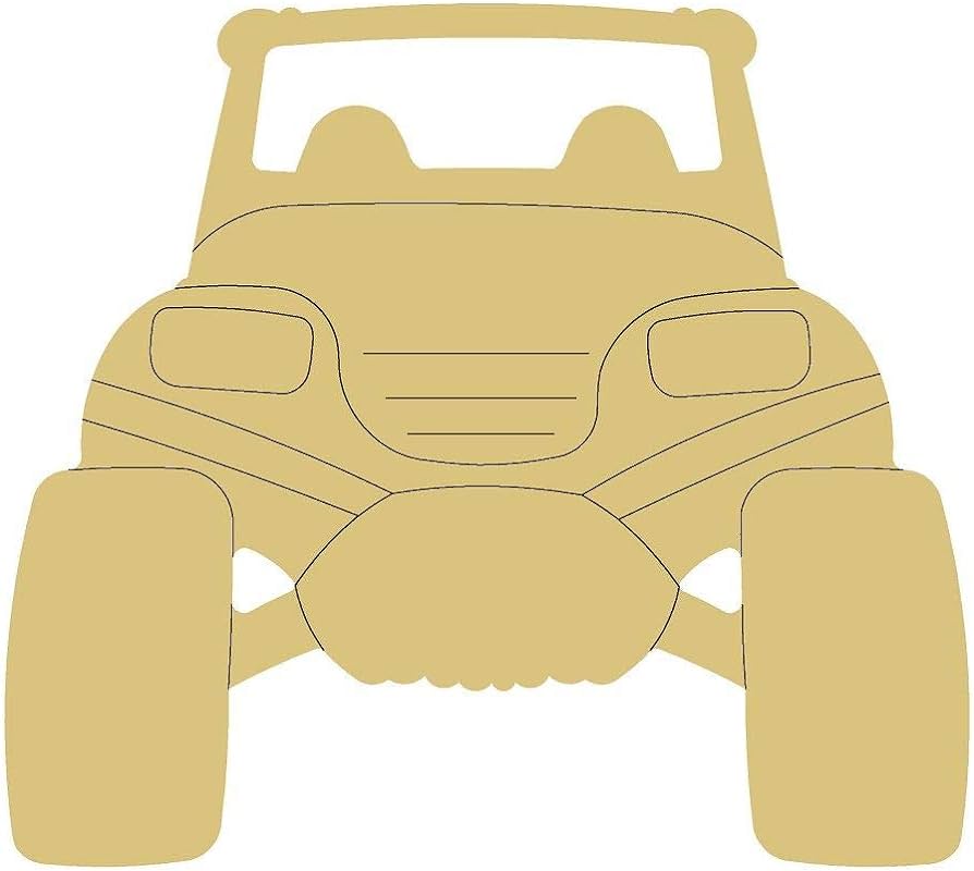 Rzr design by lines cutout unfinished wood side by side sports decor kids boys decorations coloring book door hanger mdf shape canvas style art