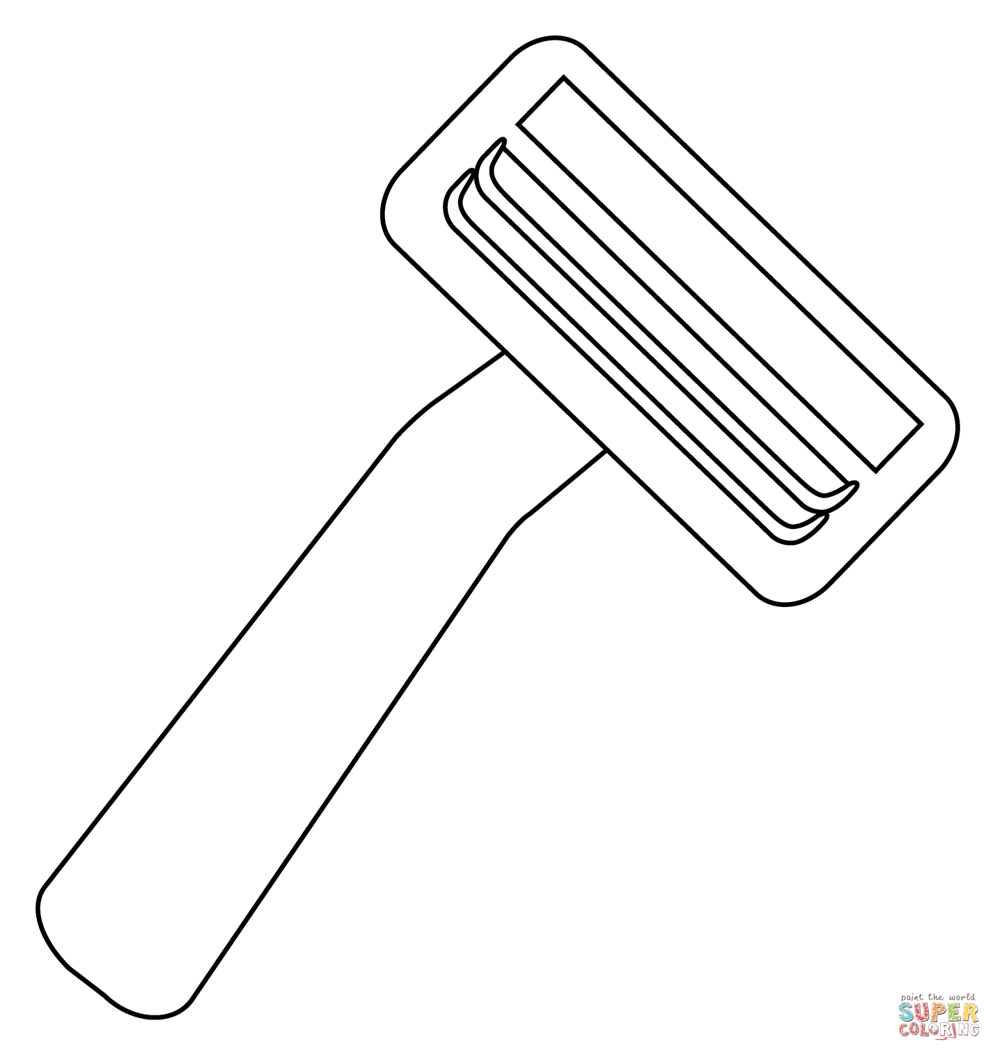 Razor emoji coloring page free printable coloring pages