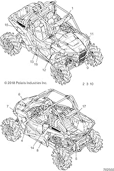 Polaris rzr hood decal center genuine oem part qty tomotive