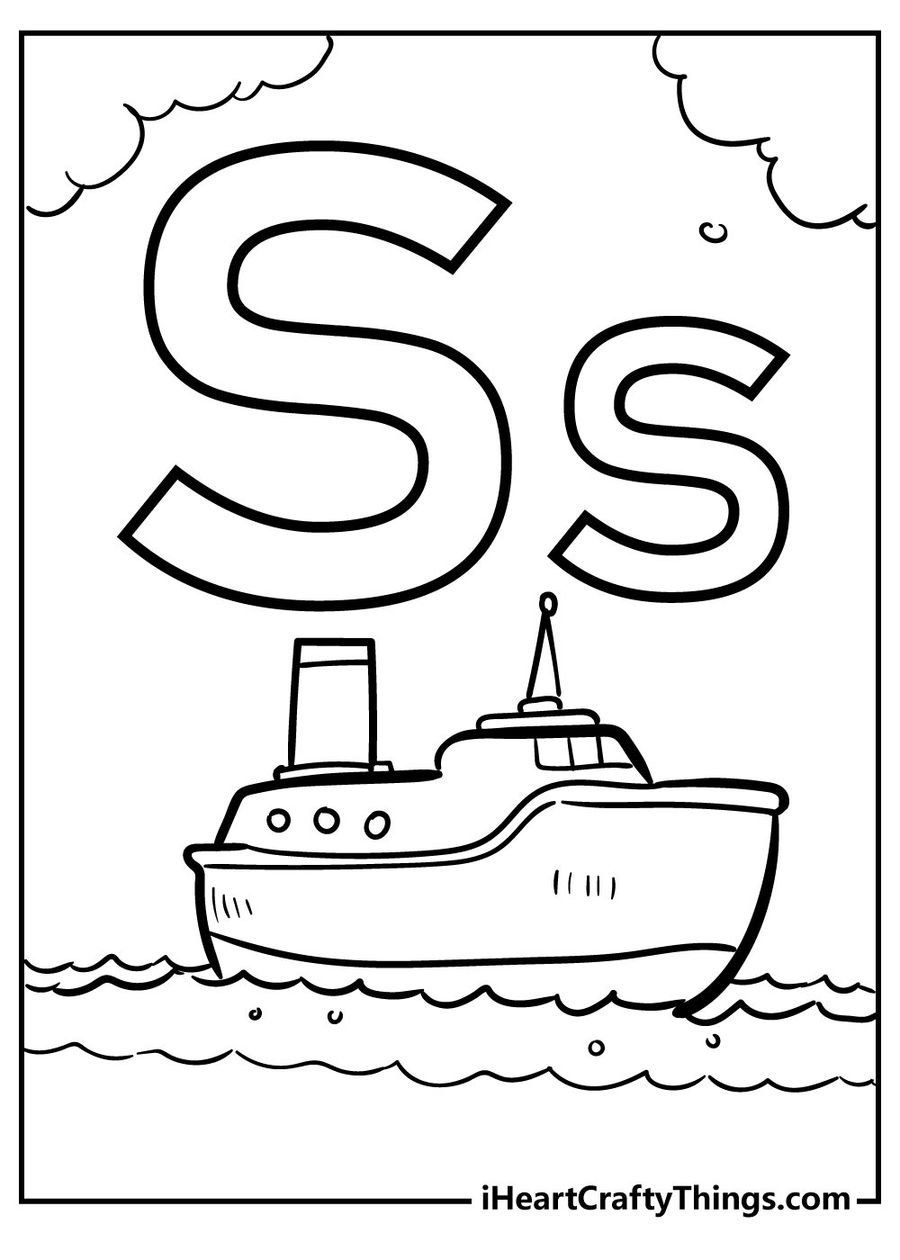 Letter s coloring pages free printables