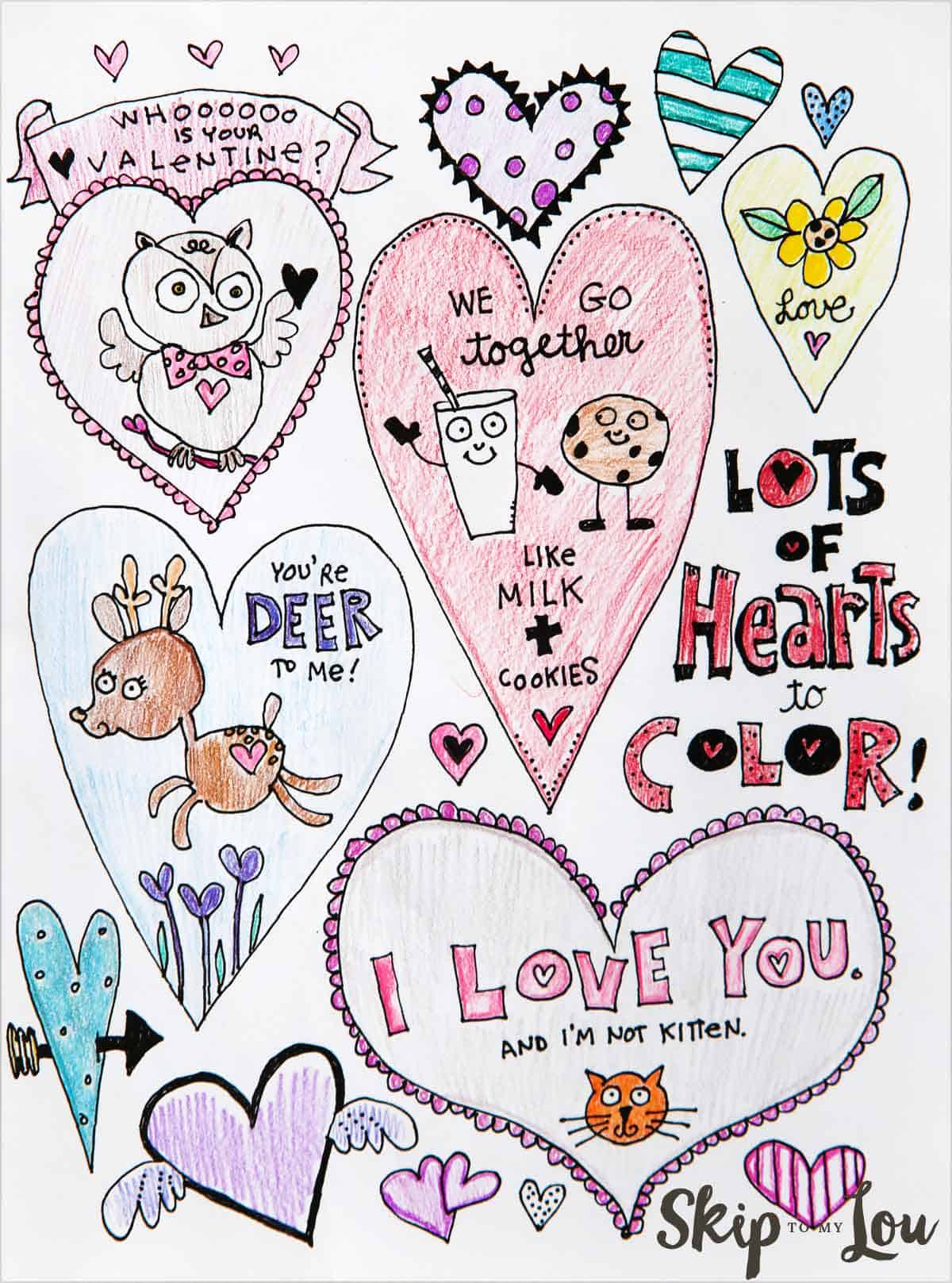 Adorable free heart coloring pages skip to my lou
