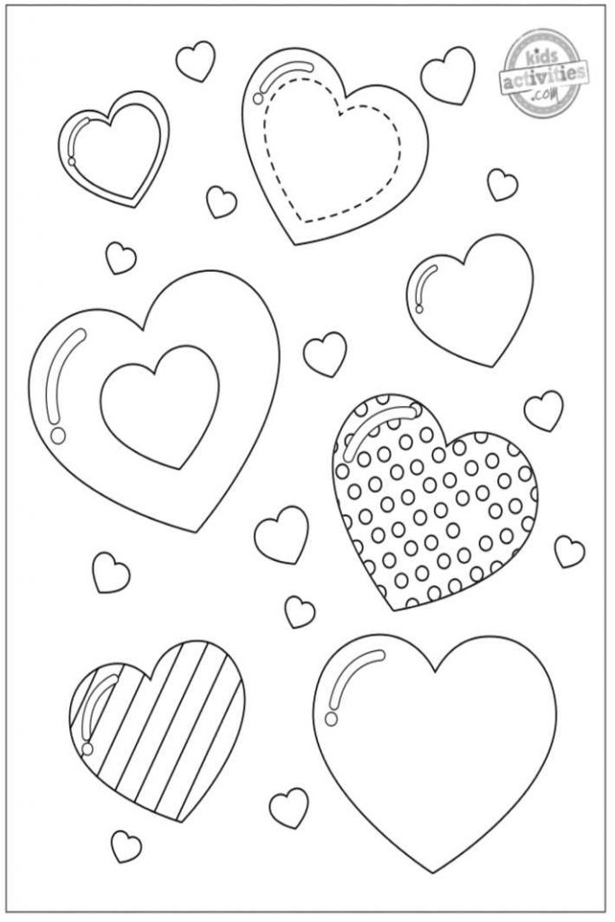Free heart coloring pages for kids kids activities blog