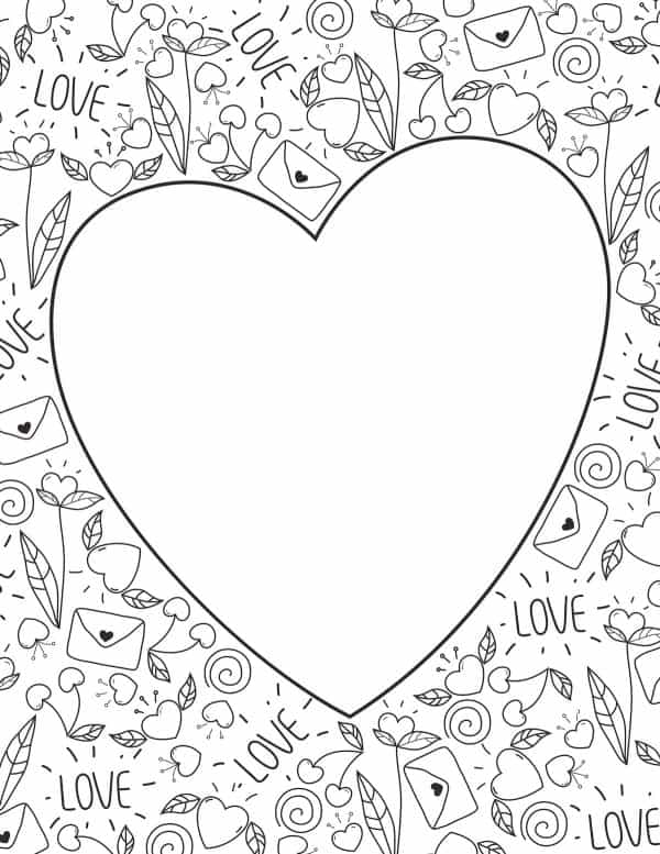 Adorable free heart coloring pages skip to my lou