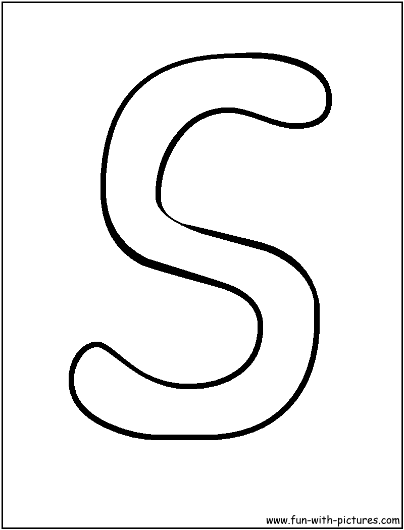 Bubble letters s coloring page bubble letters abc coloring pages letters