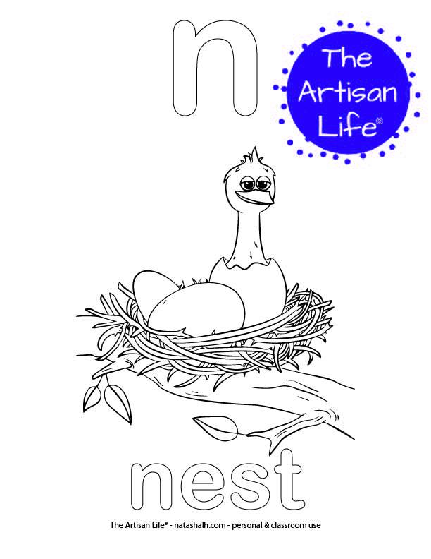 Free printable alphabet coloring pages no