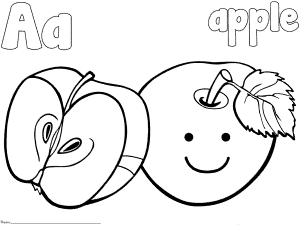 Alphabet coloring pages for toddlers and preschoolers