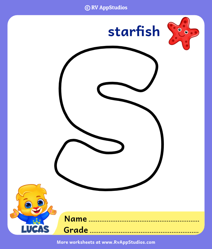 Alphabet s coloring pages