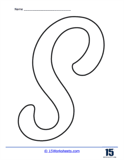 Bubble letter s worksheets