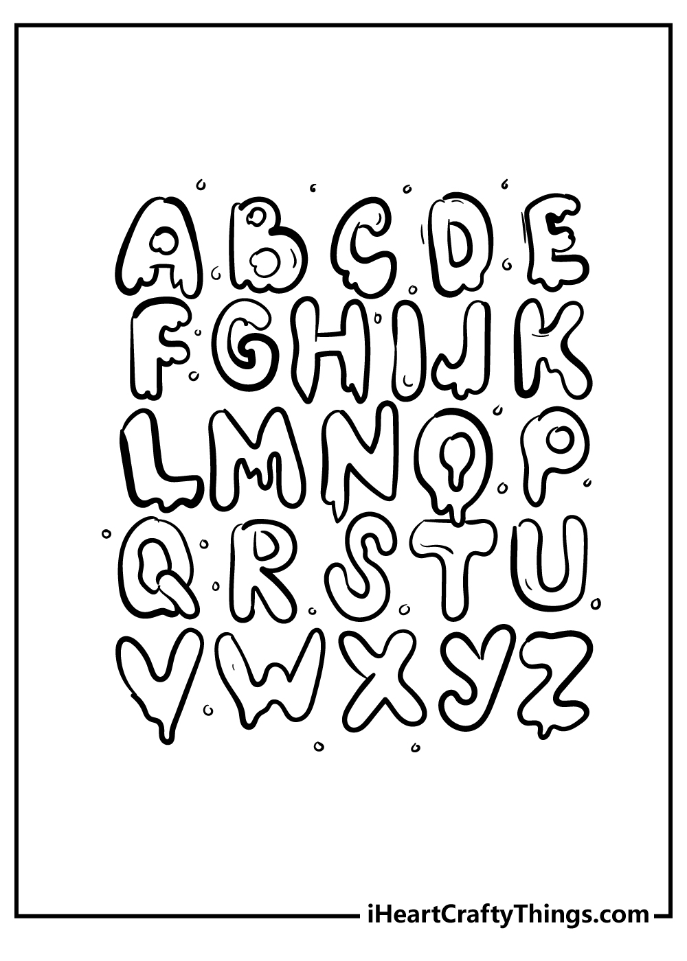 Alphabet coloring pages free printables