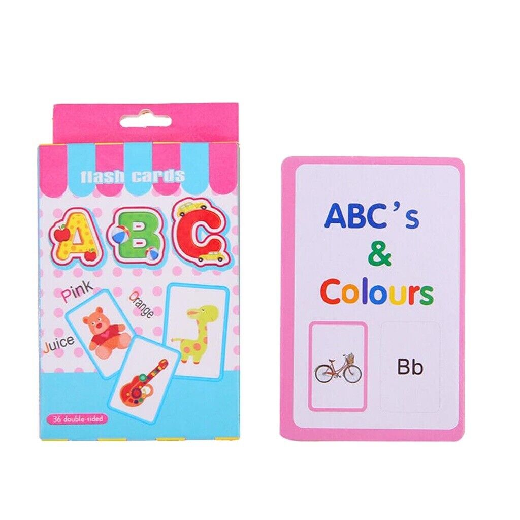 Lor picture flash card alphabet flashcards pcs toddler preschool kids