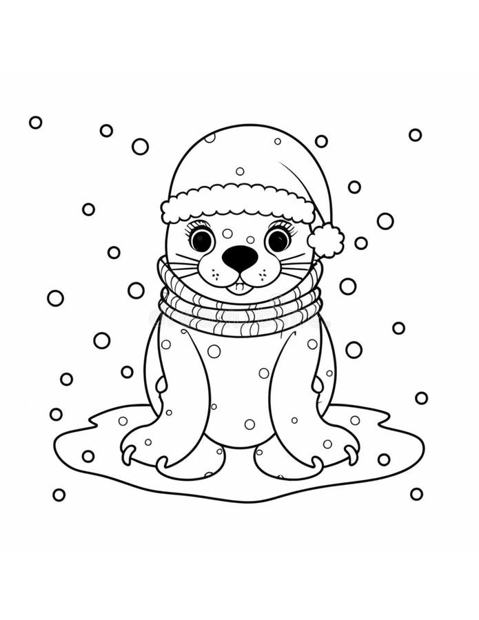 Seal coloring stock illustrations â seal coloring stock illustrations vectors clipart