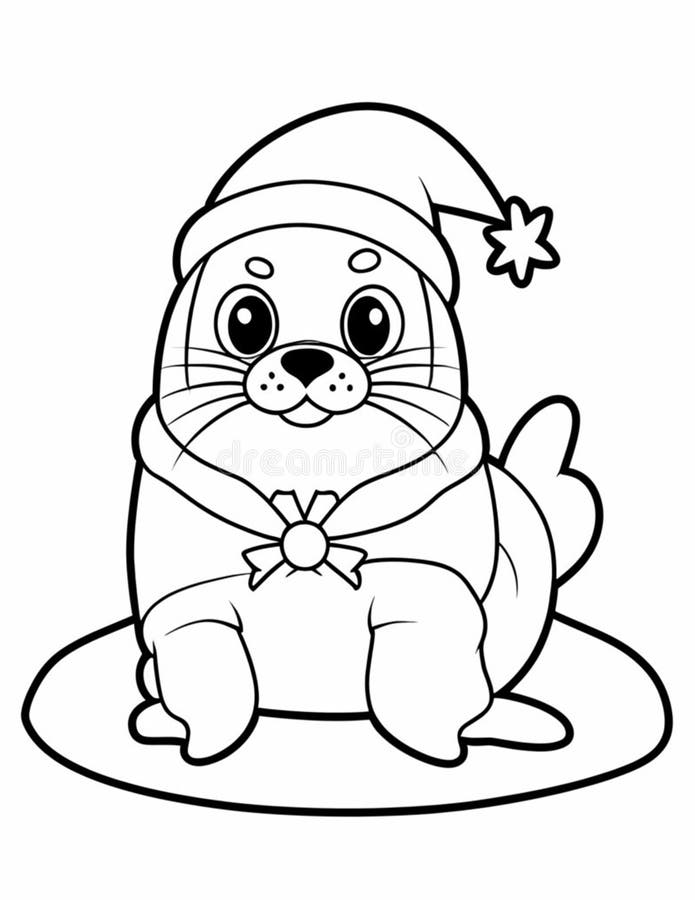 Seal coloring stock illustrations â seal coloring stock illustrations vectors clipart