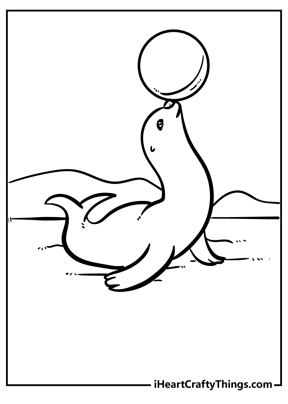 Seal coloring pages free printables