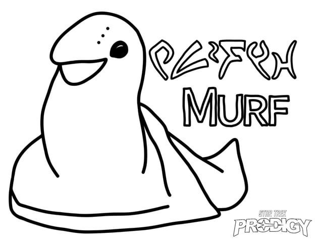 Murf coloring page rstartrekprodigy