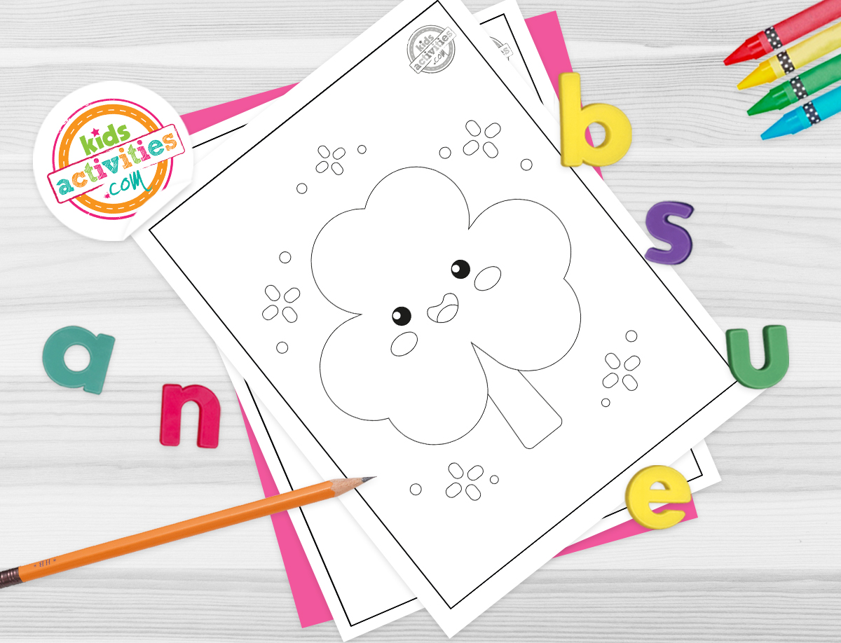 Printable lucky shamrock coloring pages perfect for st patricks day kids activities blog