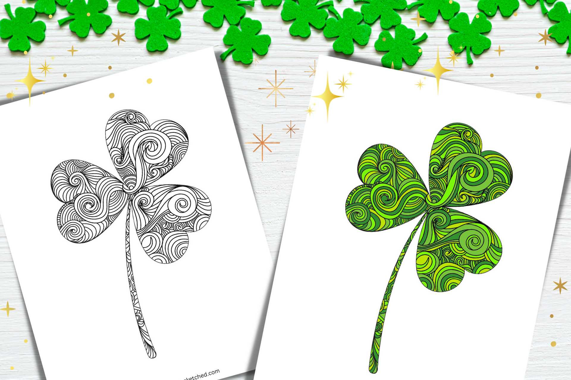 Shamrock crafts shamrock printable