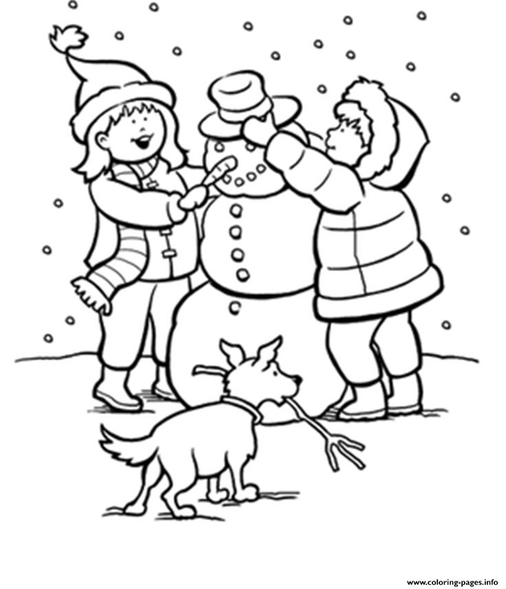 Print winter snow s kids making snowman baa coloring pages coloring pages winter snowman coloring pages coloring pages