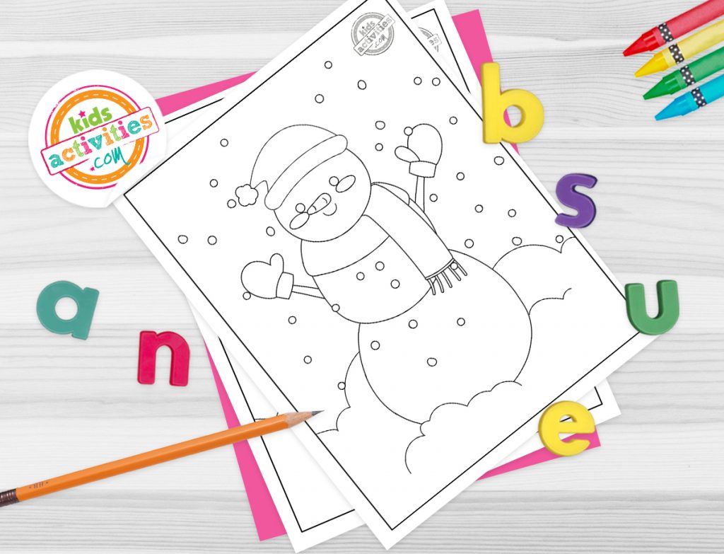 Free printable snowman coloring pages kids activities blog