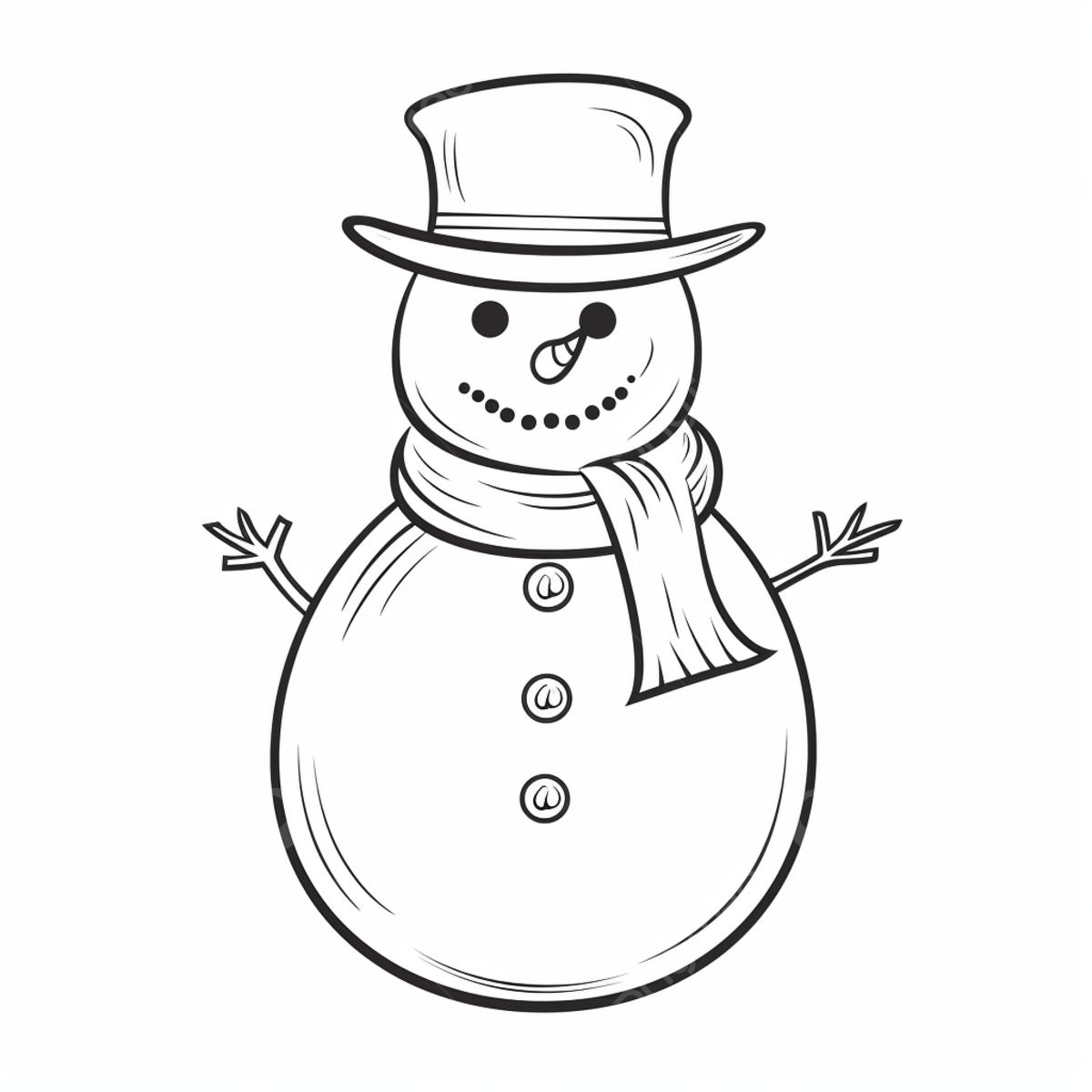 Snowman coloring page on white background snow drawing man drawing ring drawing png transparent image and clipart for free download