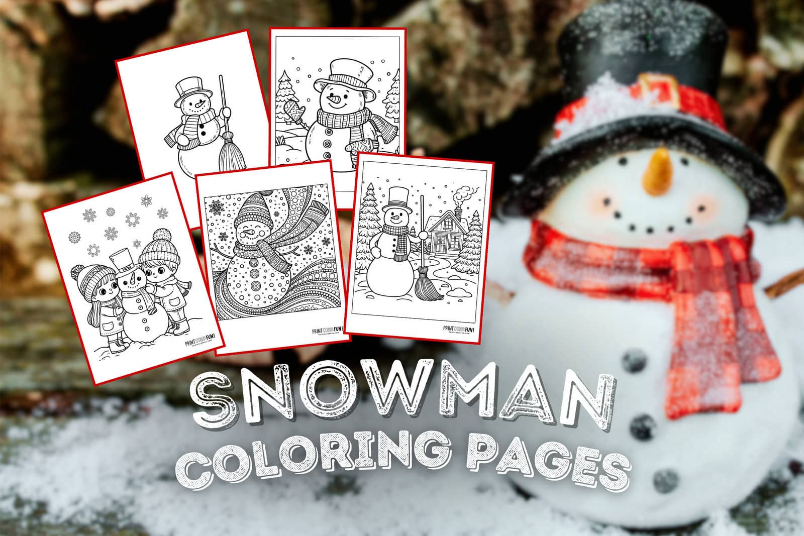 Cool snowman coloring pages plus snowman word search mazes to chill out with at