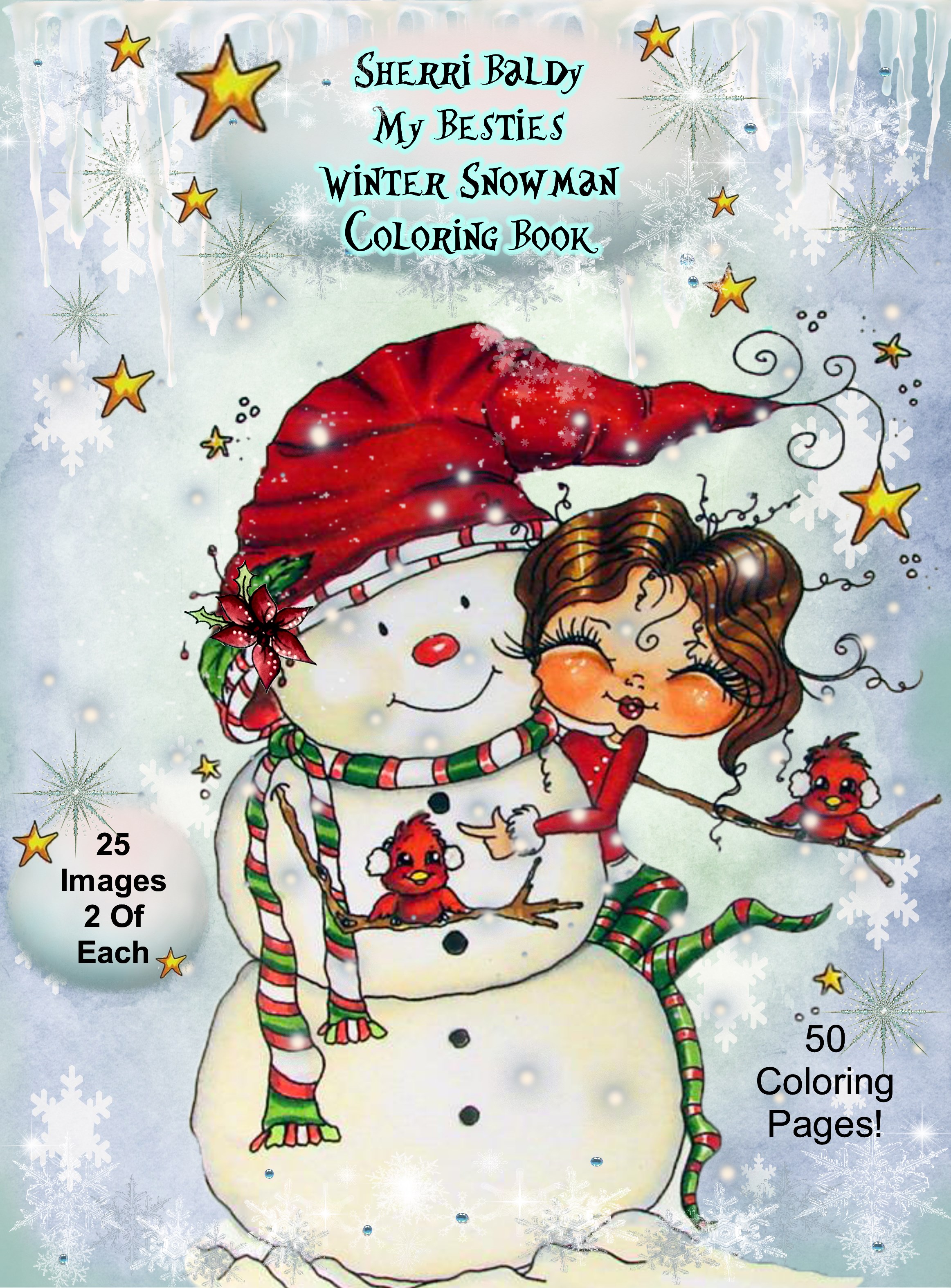 My besties winter snowman coloring book pages digital download coloring book