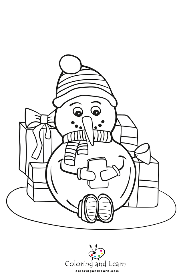 Snowman coloring pages rcoloringpages