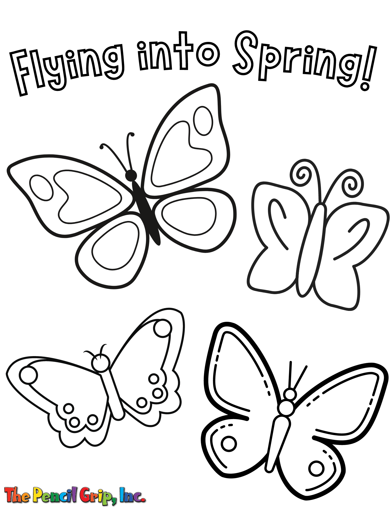 Free downloadable spring coloring sheets â the pencil grip inc