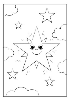 Bring the magic of the night sky into your home with our stars coloring pages