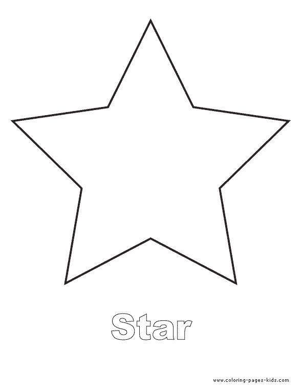 Star color page shape coloring pages coloring pages shape worksheets for preschool