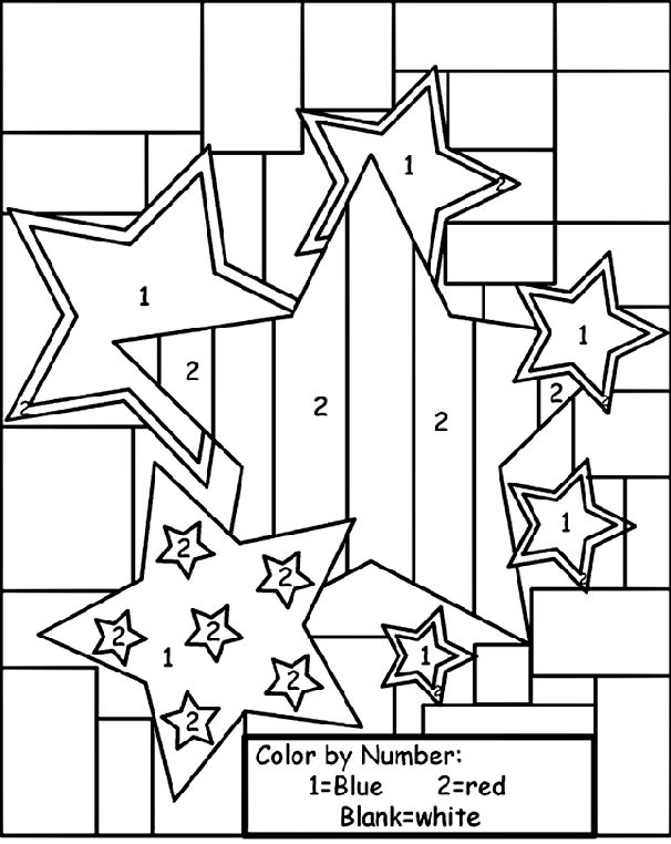 Star color by number on crayola color by numbers coloring books star coloring pages