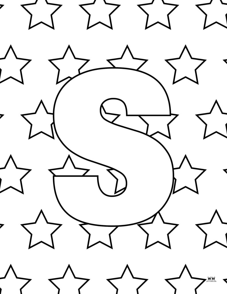 Letter s coloring pages