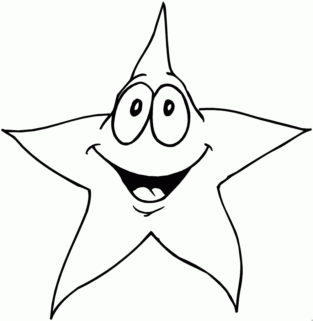 Free printable star coloring pages for kids