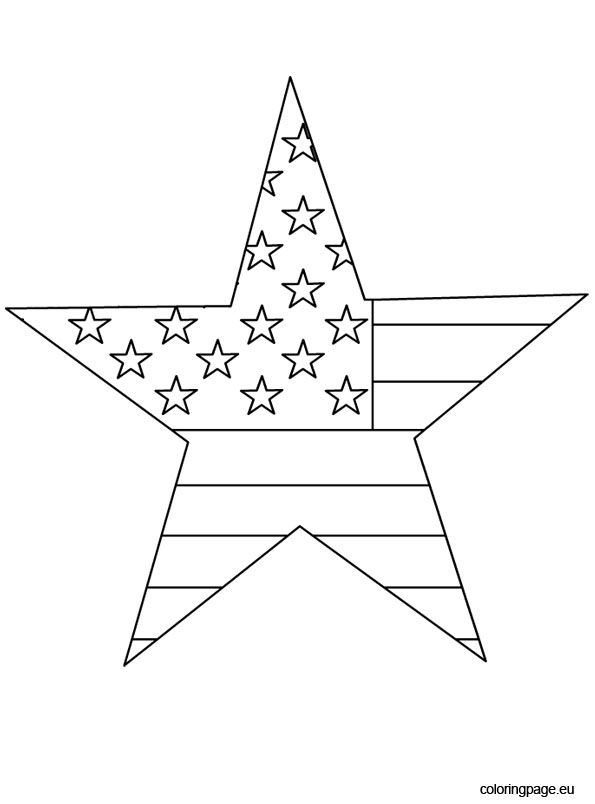 Th of july star coloring page star coloring pages fourth of july crafts for kids flag coloring pages