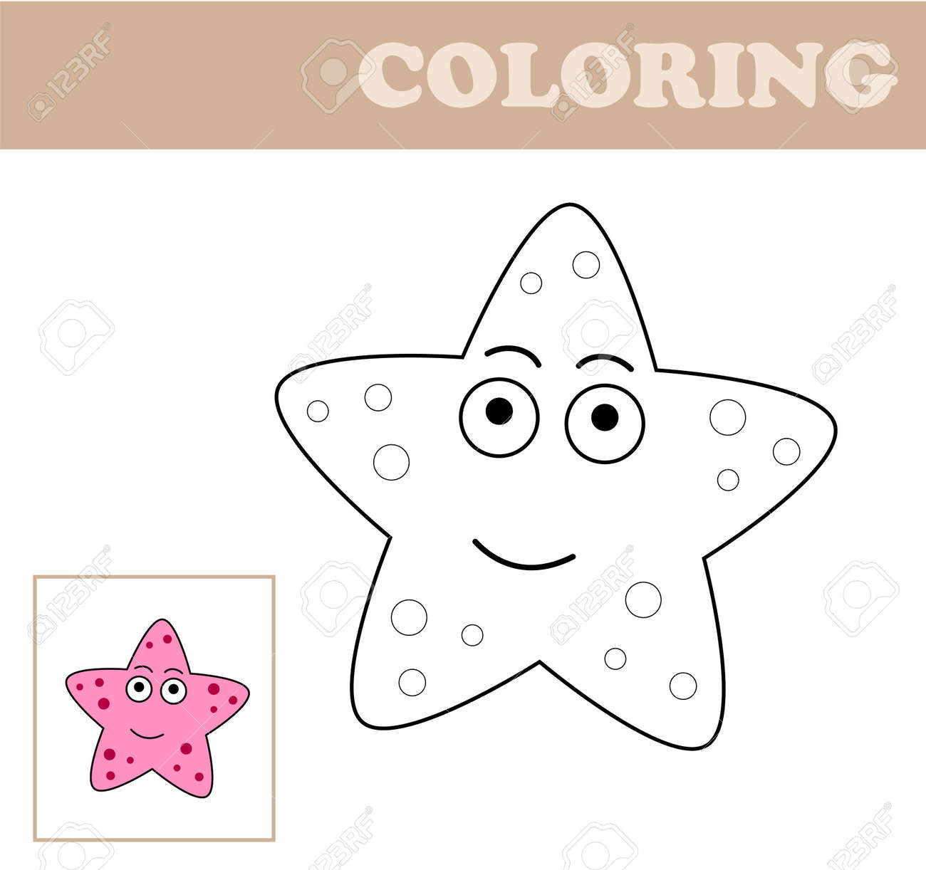 Coloring page with sea star coloring book for children educational childrens game drawing kids activity printable sheet ðððððñññ svg ððµðºñðññ ð ððððñ ðððññññðñðð ððµð