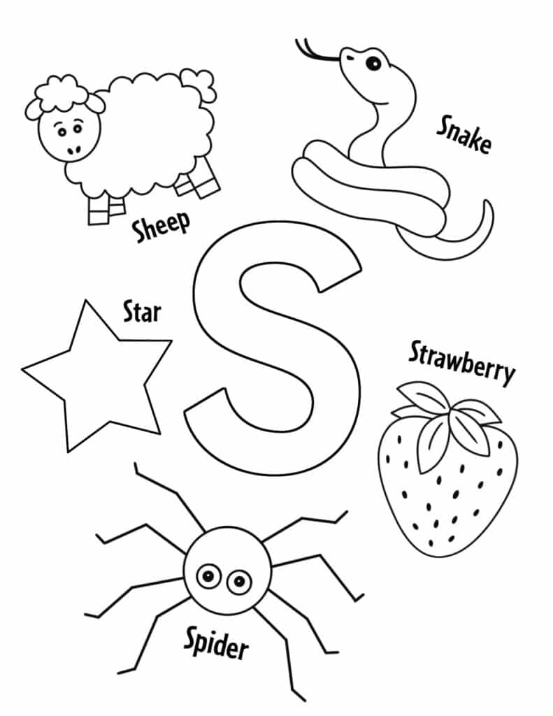 Free letter s worksheets for preschool â the hollydog blog