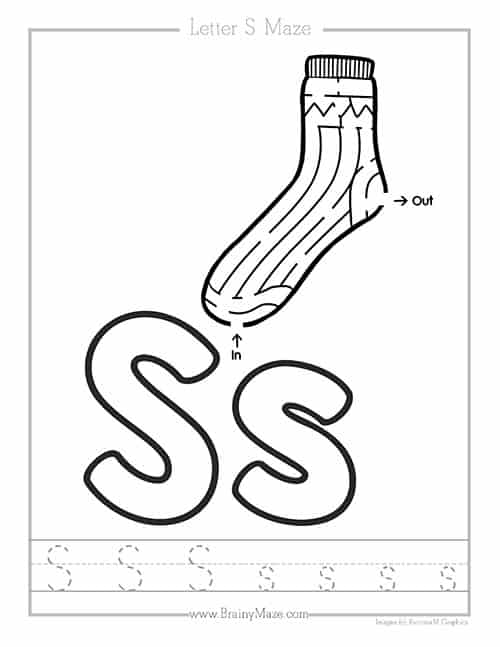 Letter s worksheets