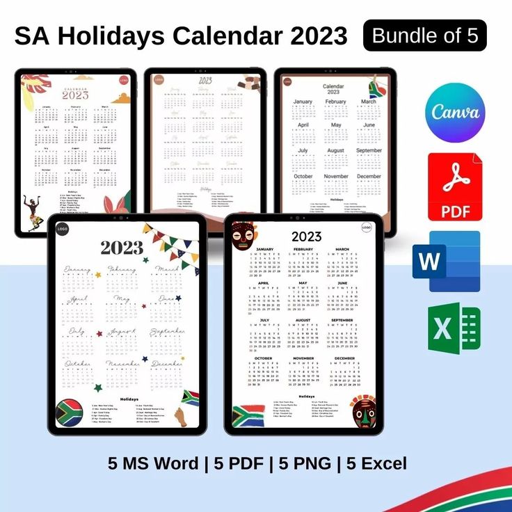 South africa calendar with holidays in pdf word and excel south african holidays africa holiday south africa holidays