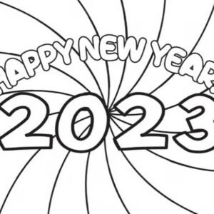 Happy new years coloring pages printable for free download