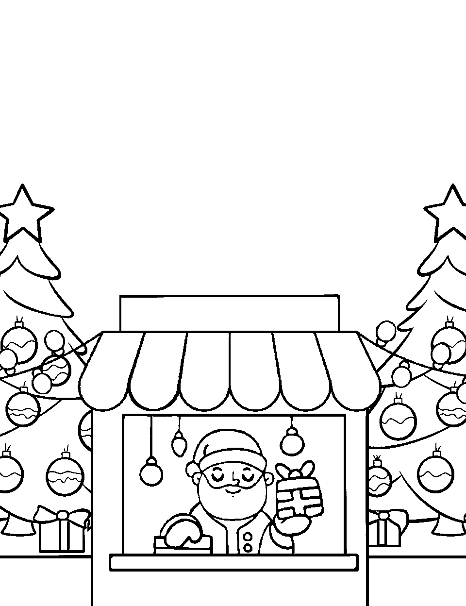 Santa coloring pages free printable sheets