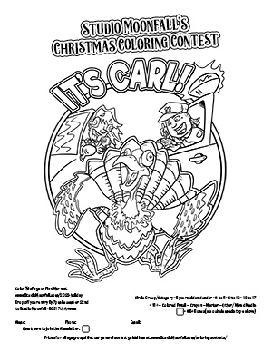 Holiday coloring contest â studio moonfall