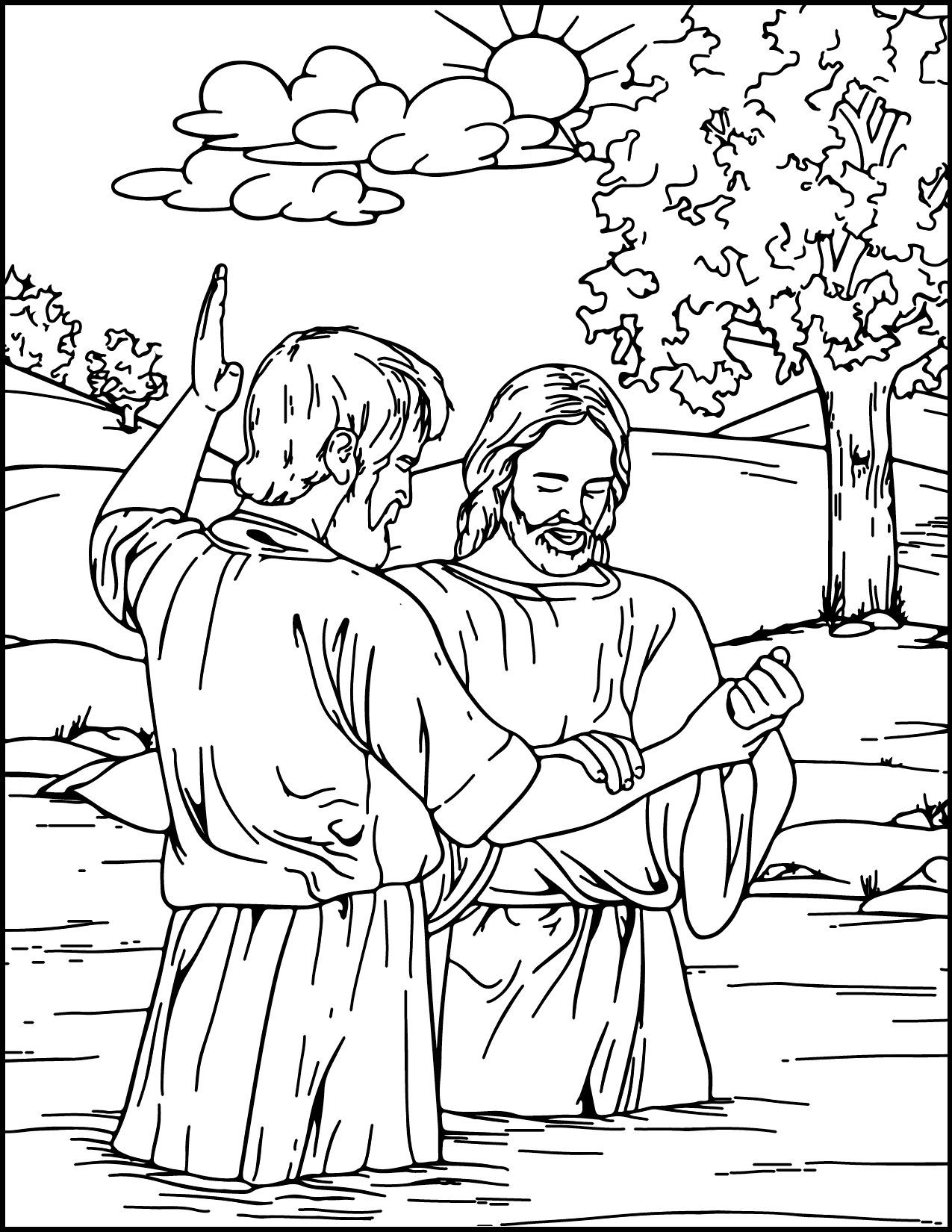 Sabbath school coloring pages starting with jesus