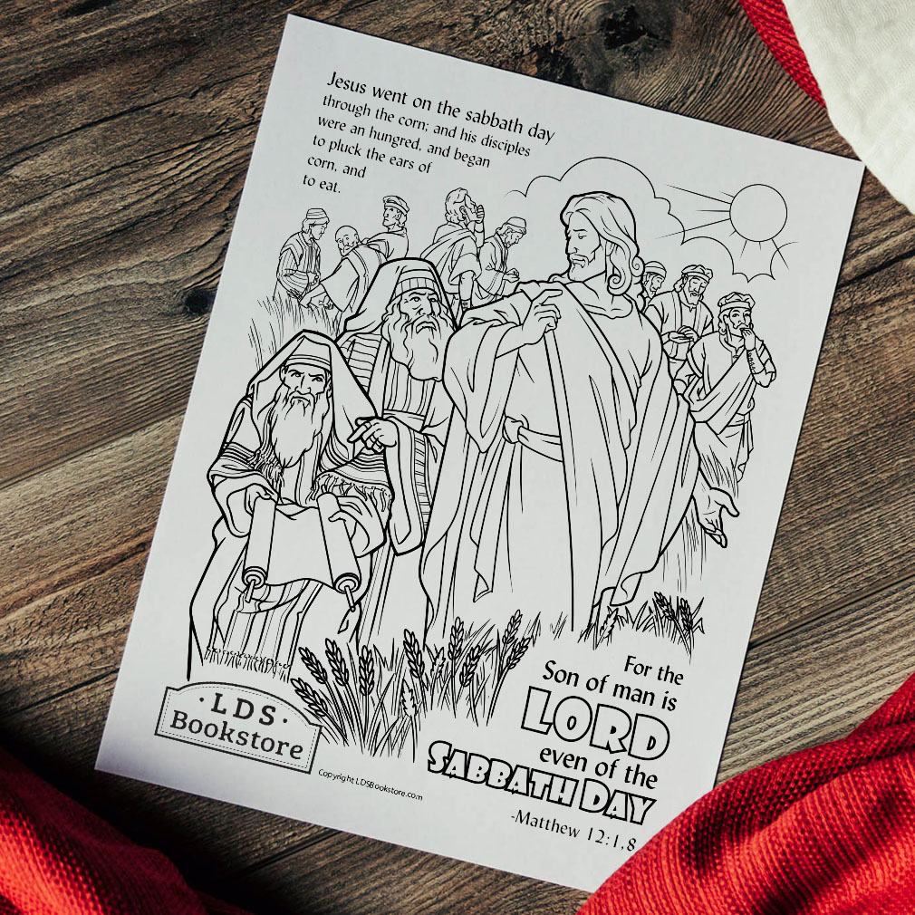 The lord of the sabbath coloring page