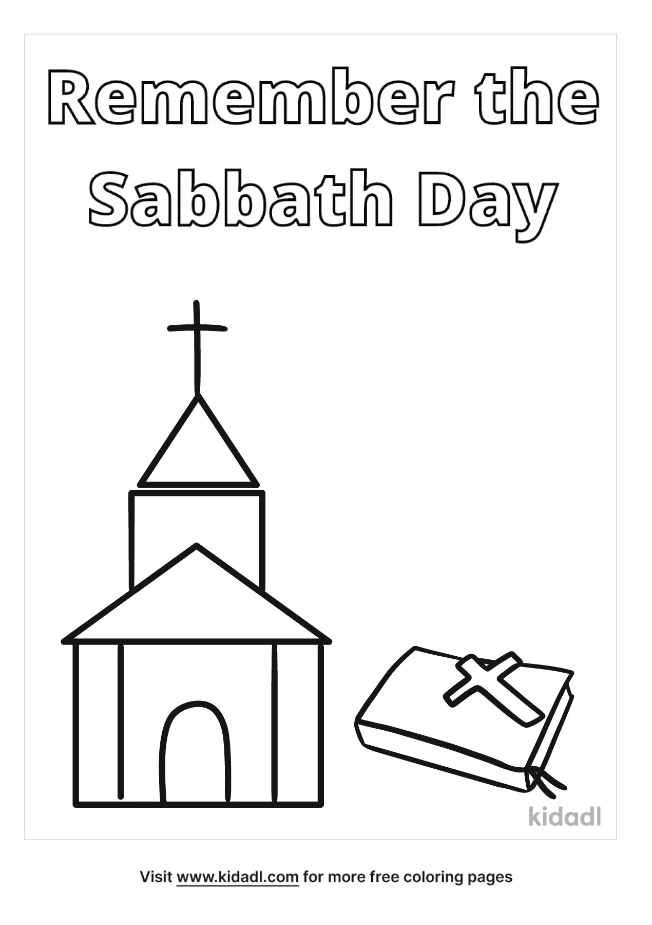 Free remember the sabbath day coloring page coloring page printables