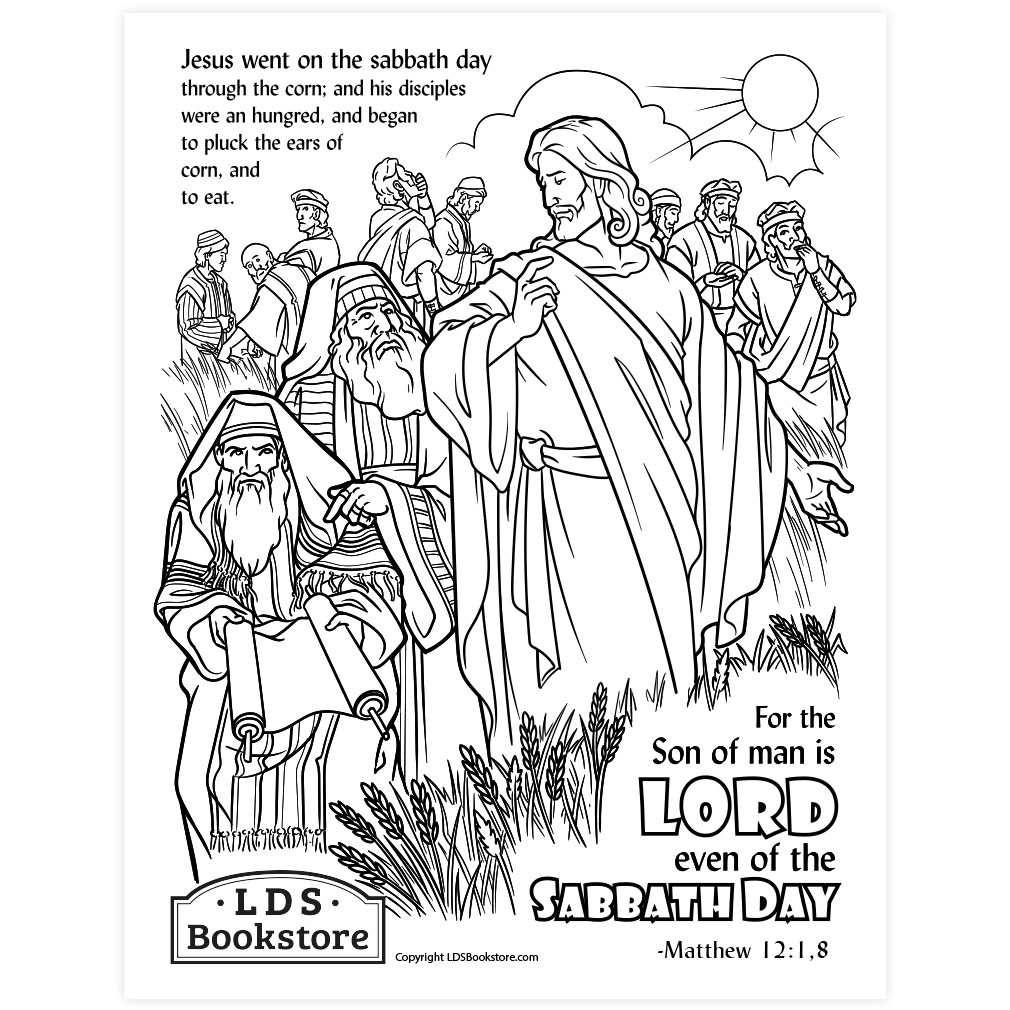 The lord of the sabbath coloring page