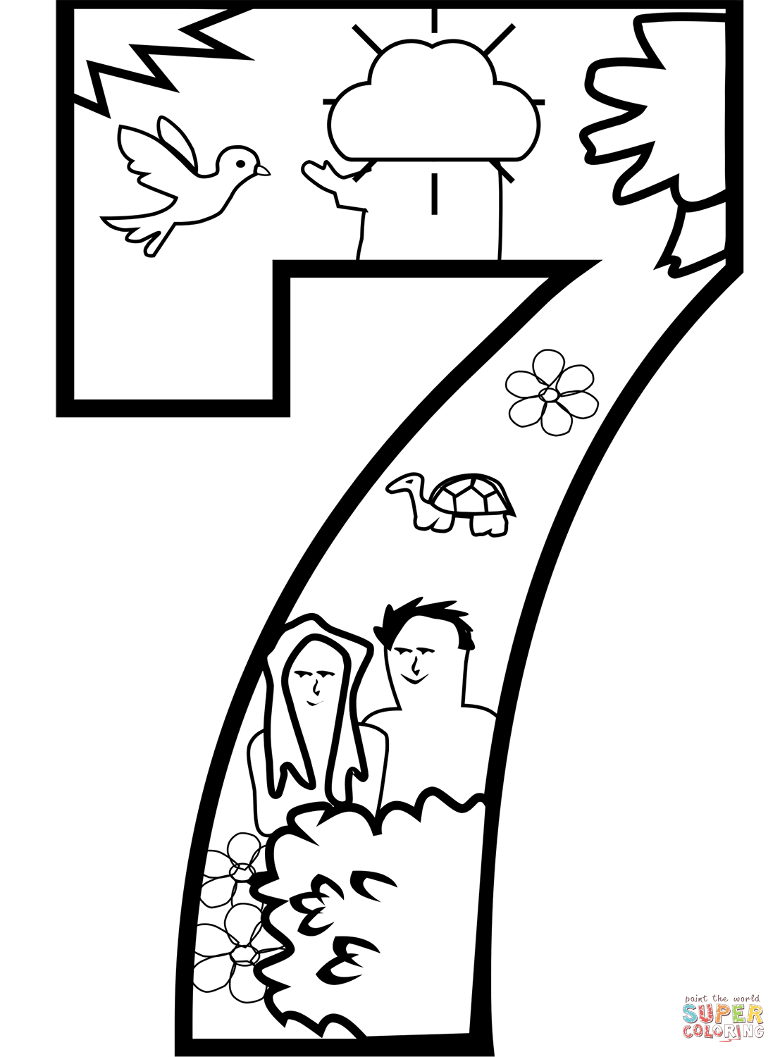 Creation day coloring page free printable coloring pages