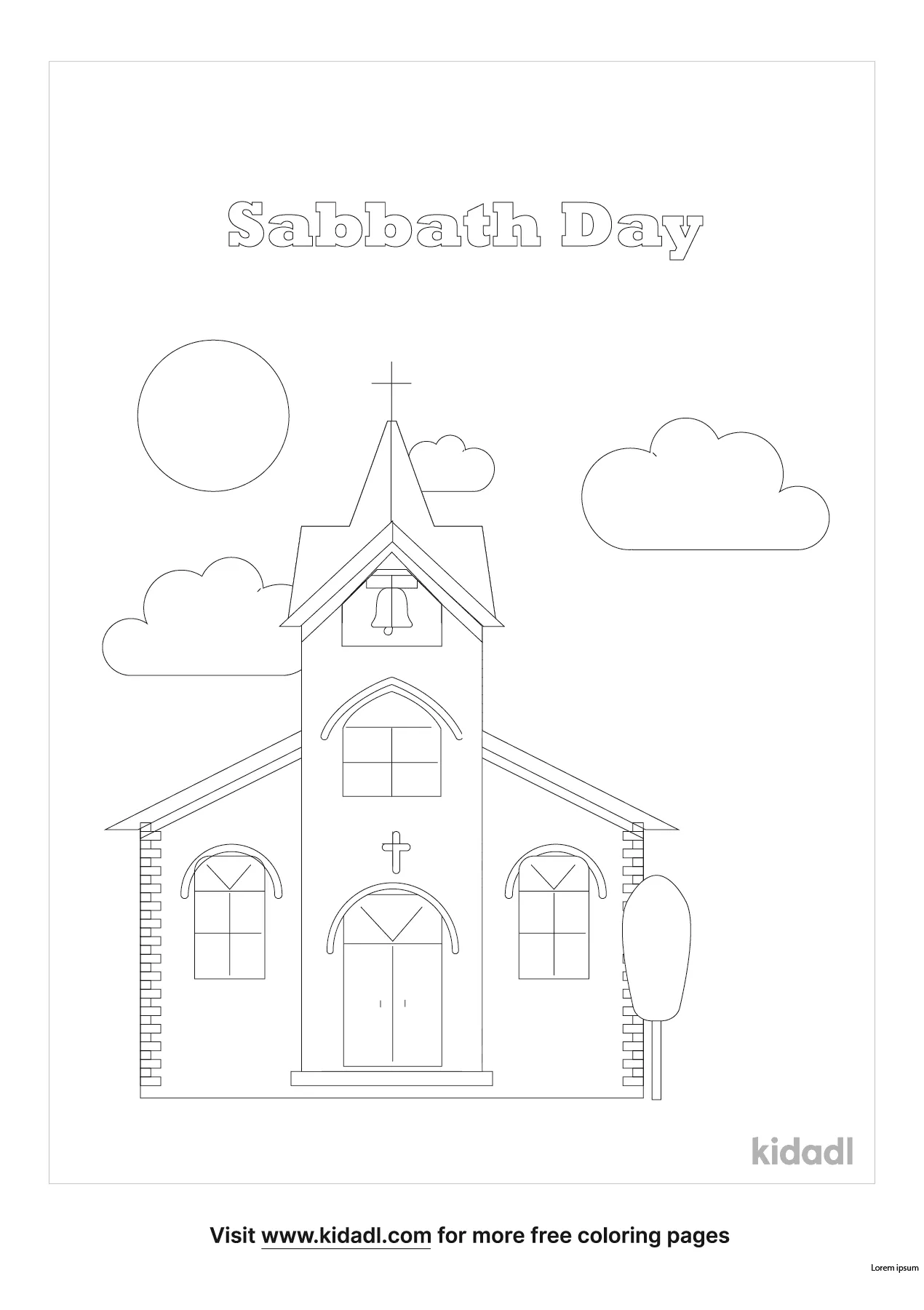 Free sabbath day coloring page coloring page printables