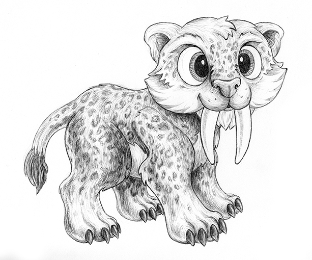 Baby sabertooth tiger â kristen sanzari